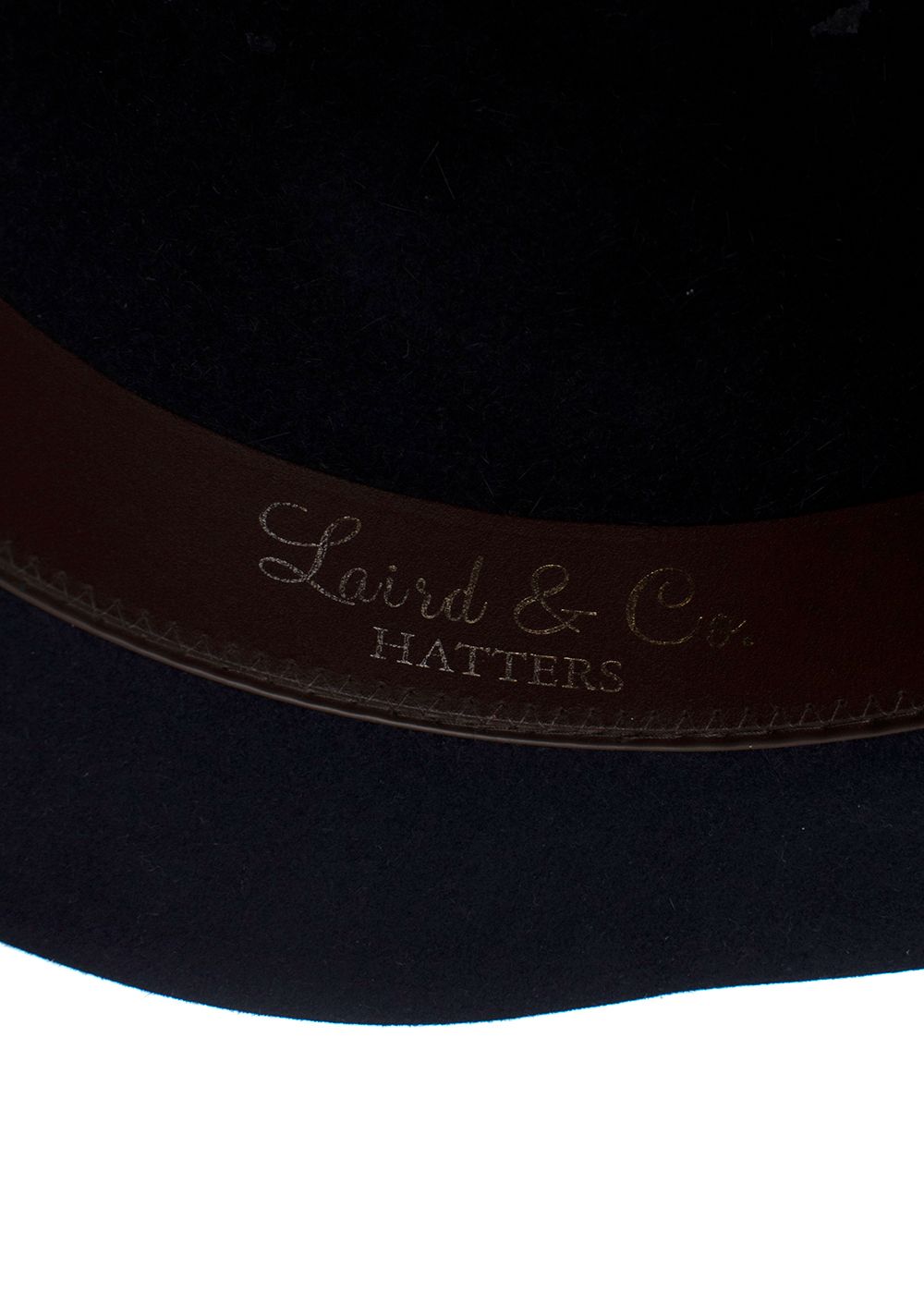 Men's Preowned Laird  Co Hatters Navy Felted Hat felt