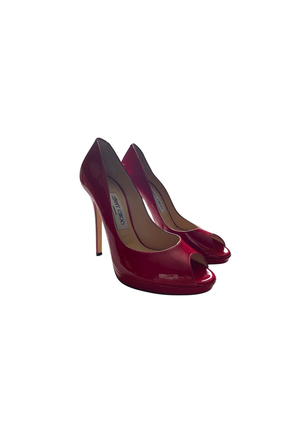 Jimmy Choo Red patent Luna heeled pumps Size 37 leather