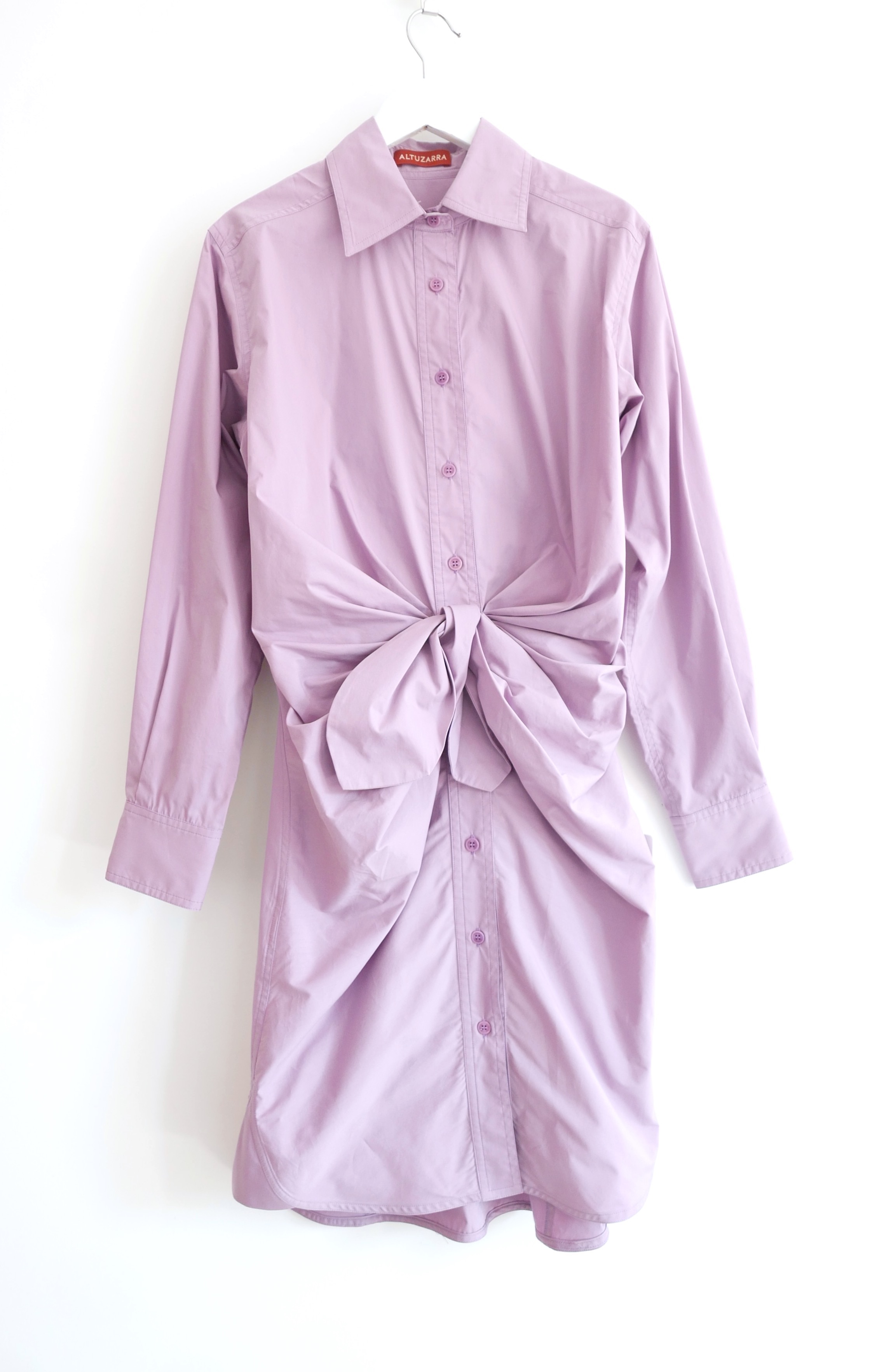 Altuzarra Lilac Chloris Shirt Dress Size XS cotton