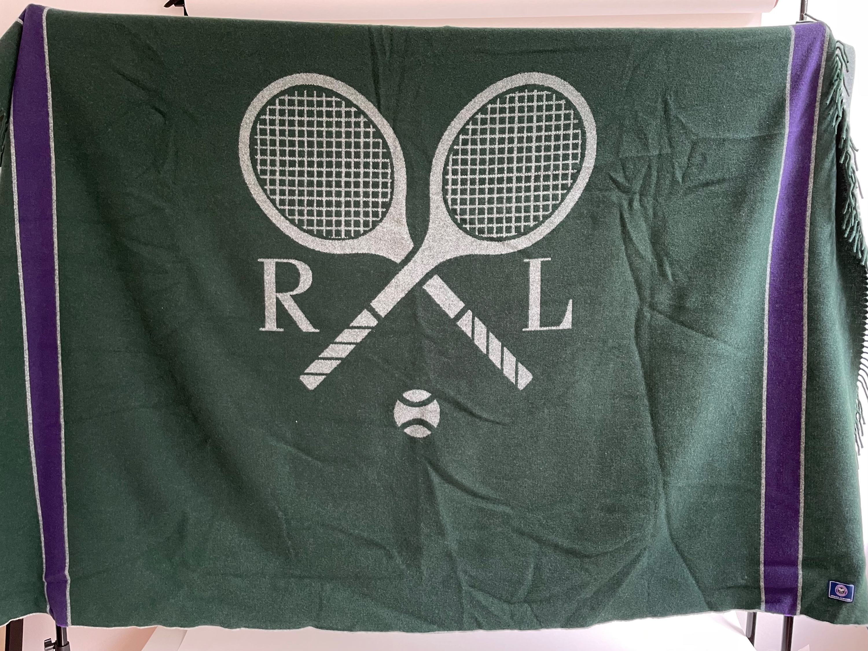 Ralph Lauren x Wimbeldon Wool Blend Throw Blanket