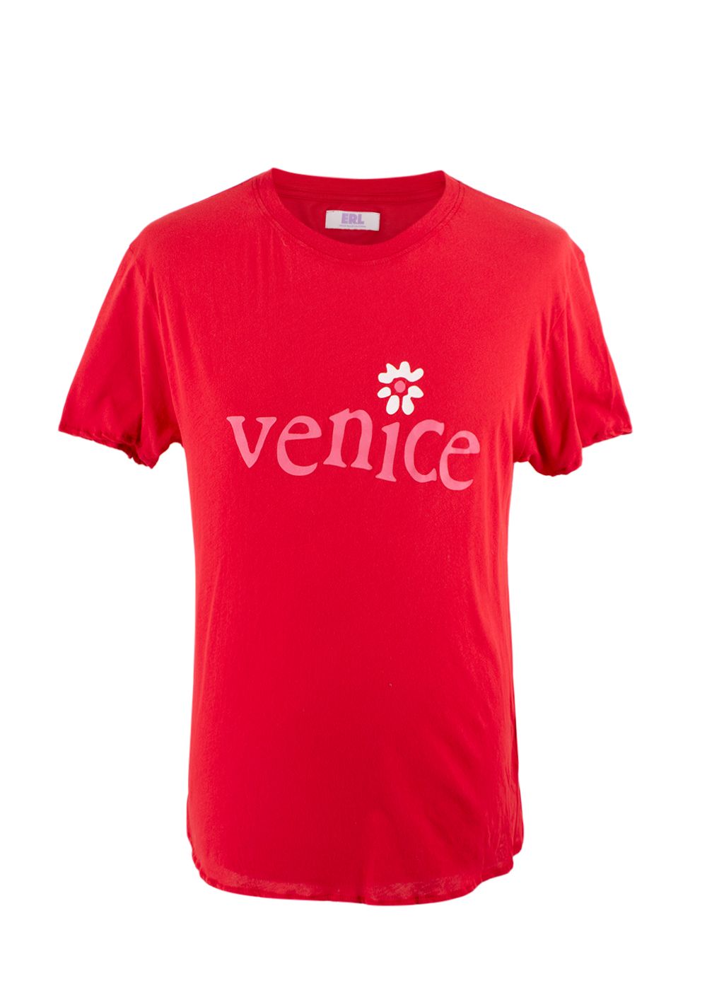 ERL Unisex Red Venice T-Shirt Size M cotton