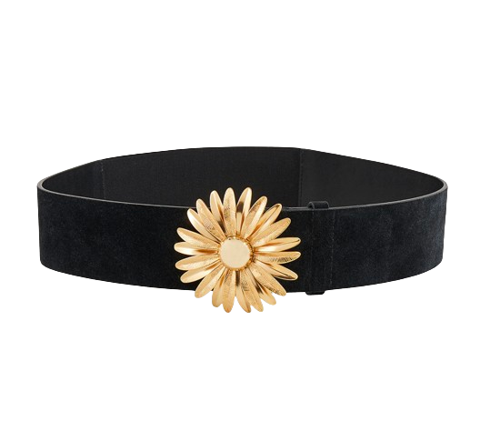 Sandro Black Leather Margot Belt