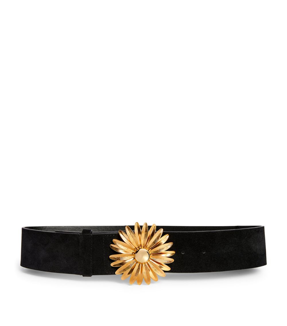 Sandro Black Leather Margot Belt