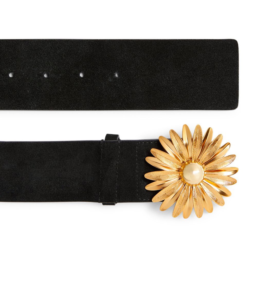 Sandro Black Leather Margot Belt