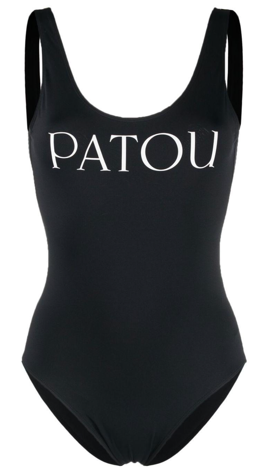 Patou Black Contrast Logo Swimsuit Size XS polyamide/elastane