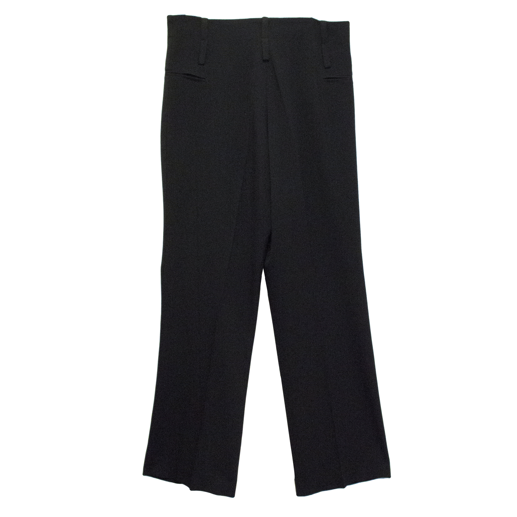 Preowned Olivier Strelli Black Bootcut Trousers Size L polyester