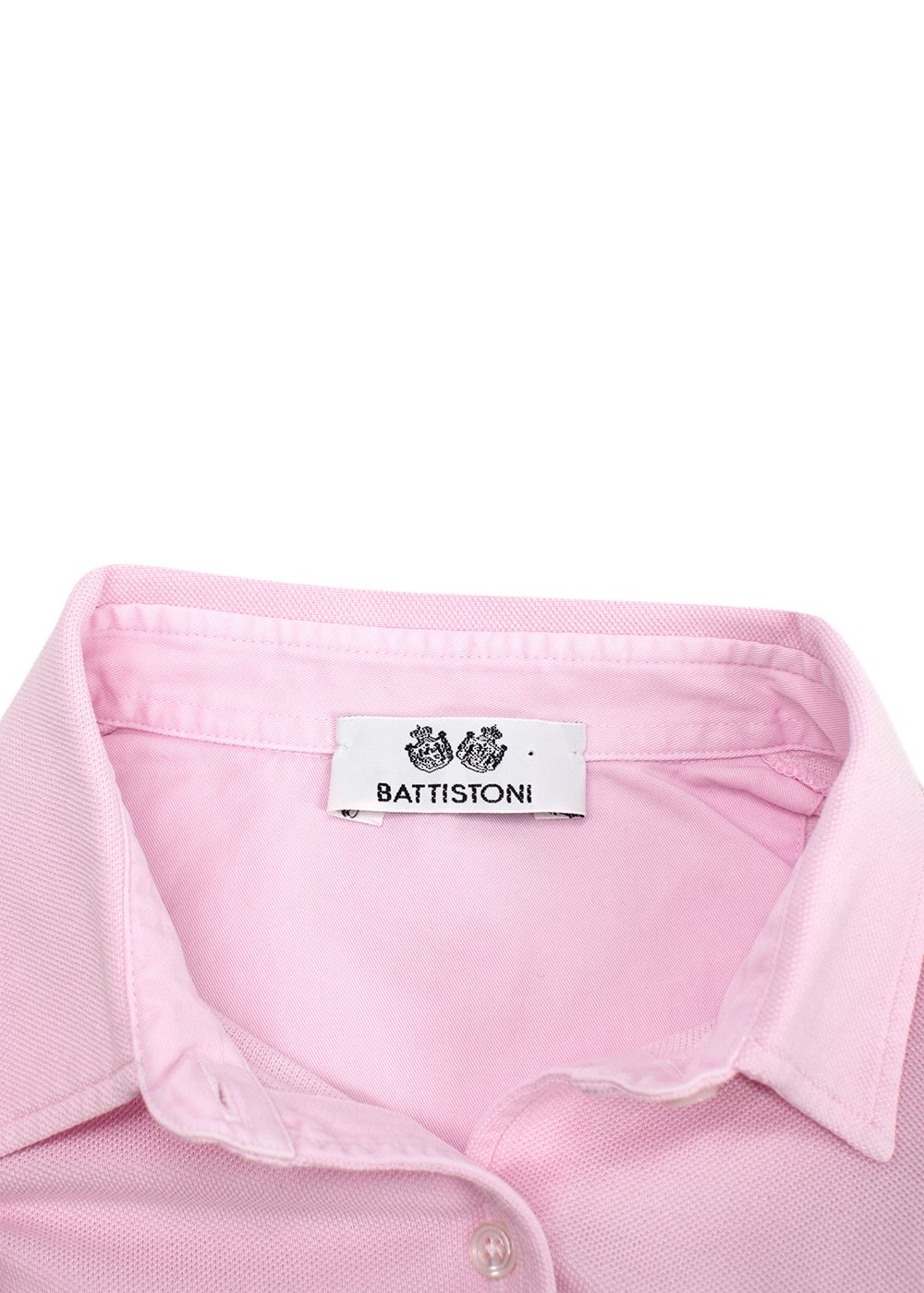 Men's Battistoni Pink Cotton Shirt Size L