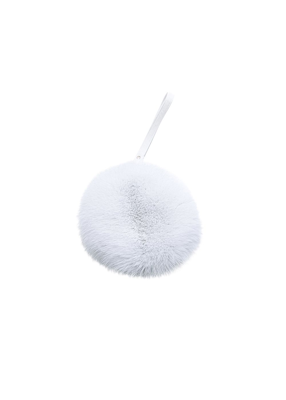 FurbySD white mink fur minaudiere