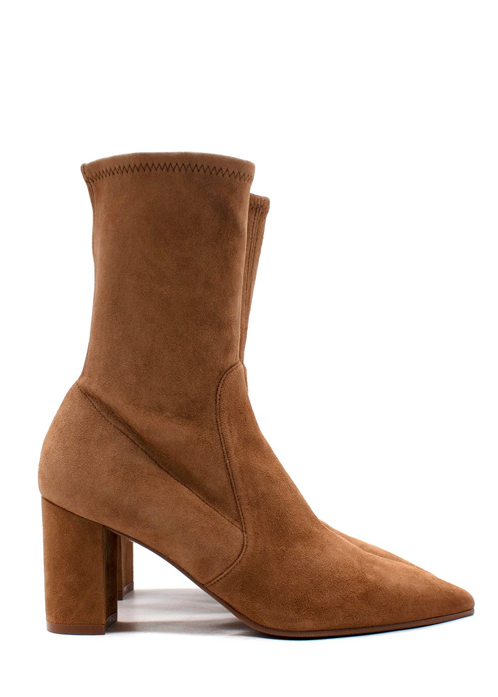 Stuart Weitzman Brown Yuliana 60 Suede Sock Boot Size 36