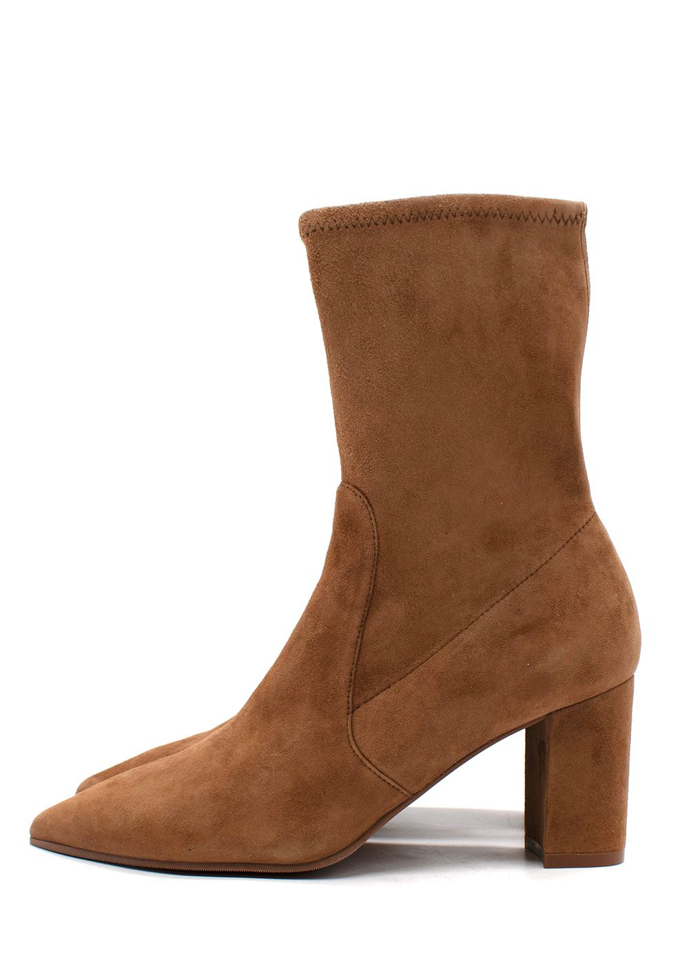 Stuart Weitzman Brown Yuliana 60 Suede Sock Boot Size 36