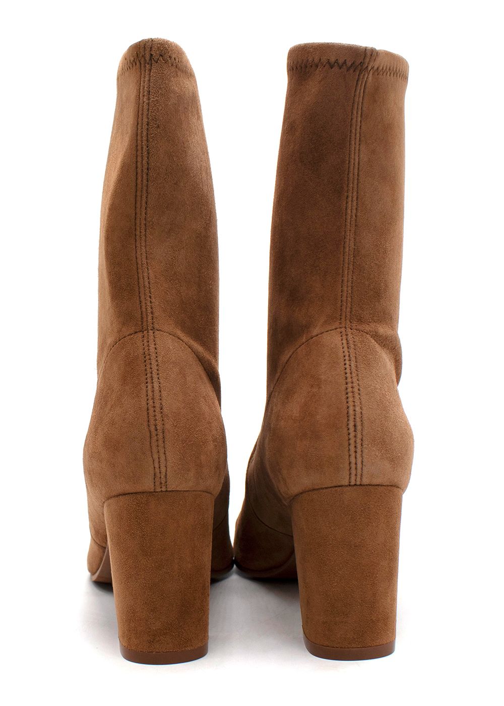 Stuart Weitzman Brown Yuliana 60 Suede Sock Boot Size 36