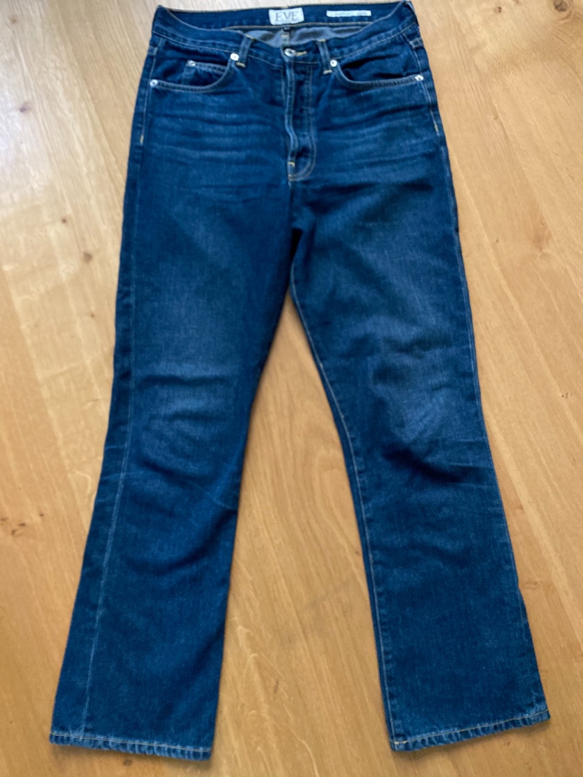 Preowned Eve Denim Justine Flared Jeans Size 28/71 Blue cotton