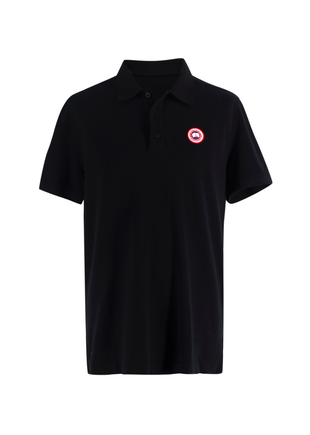 Men's Canada Goose Black Beckley Polo Shirt Size S cotton