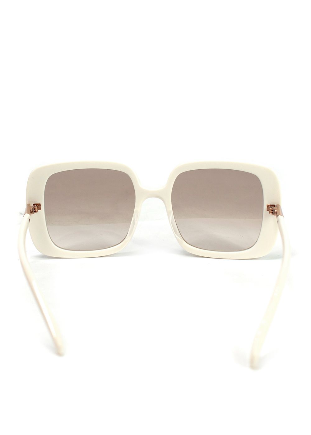 Pomellato Cream Square Frame Sunglasses White other