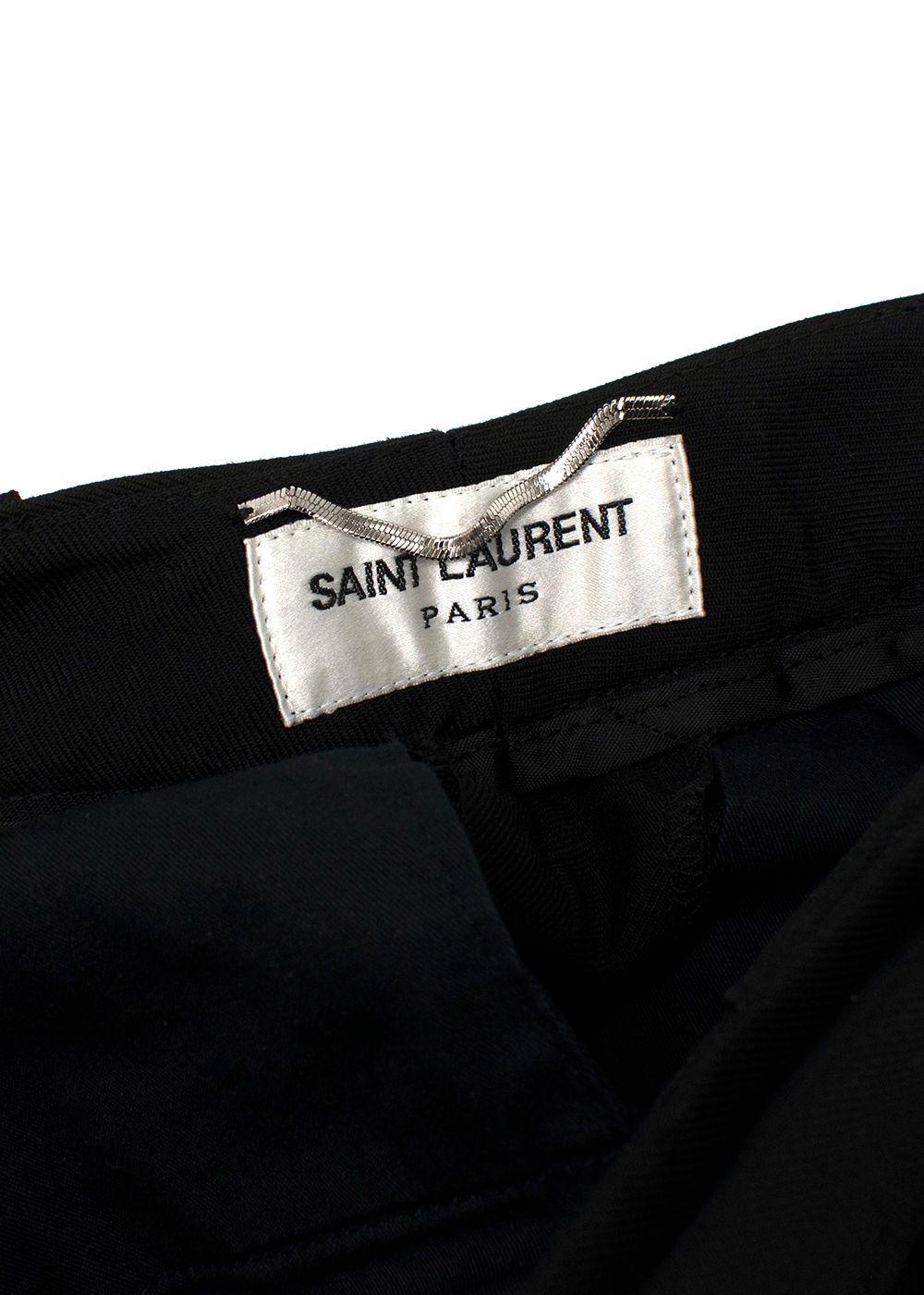 Men's Saint Laurent Black Tailored Trousers Size XS wool