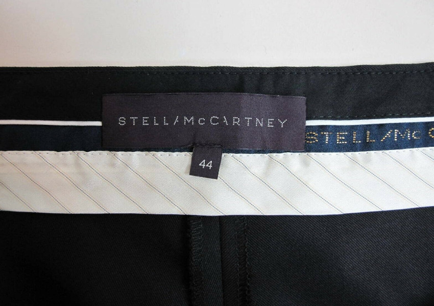 Preowned Stella McCartney Black Wool Skinny Pants Size M