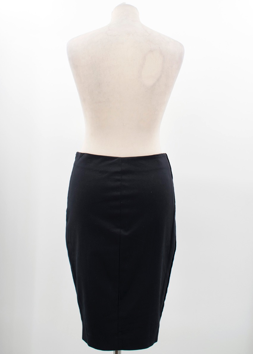 Preowned Joseph Black Pencil Skirt Size S cotton