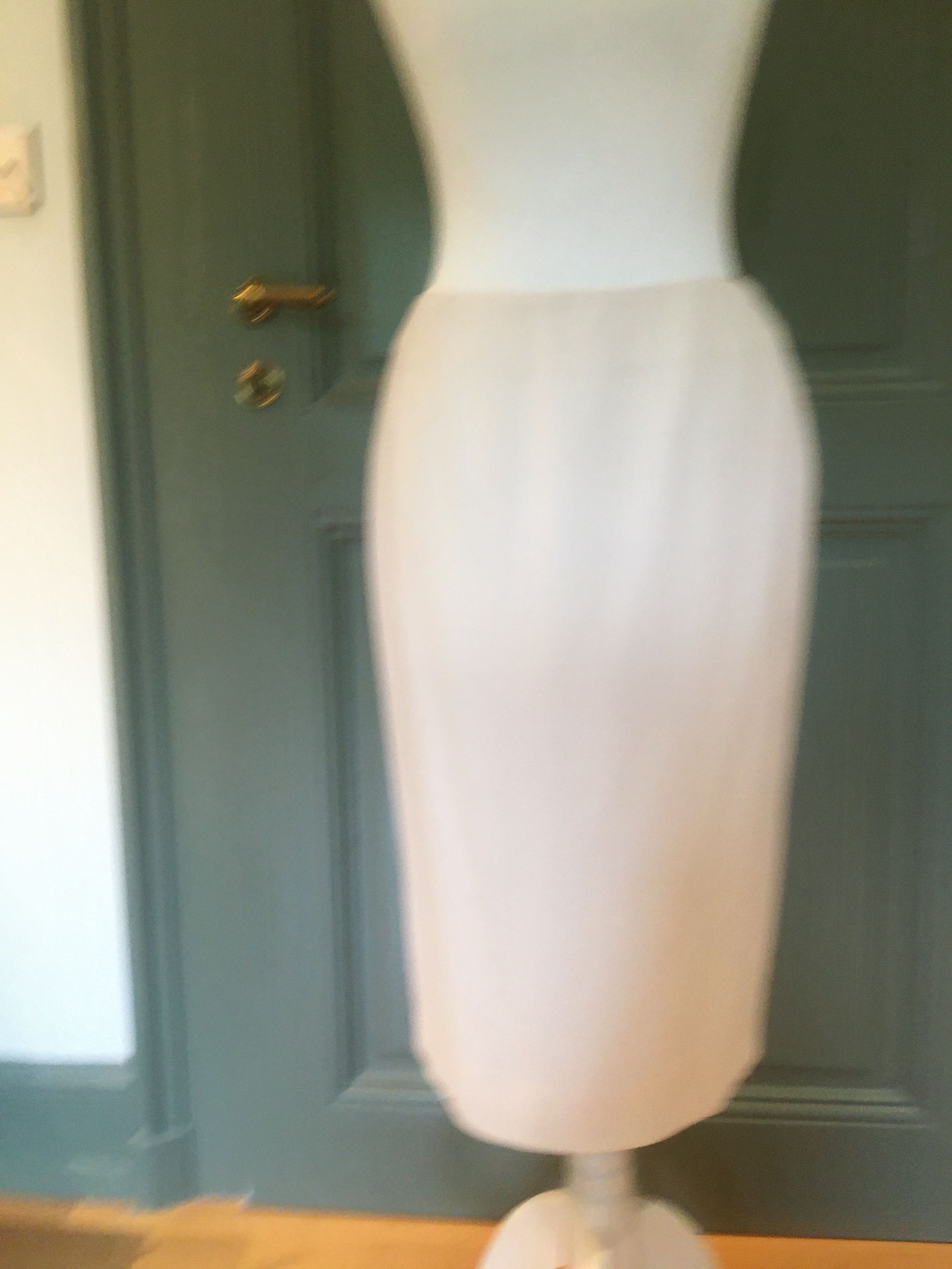 Preowned Dior White Pencil Skirt Size S wool