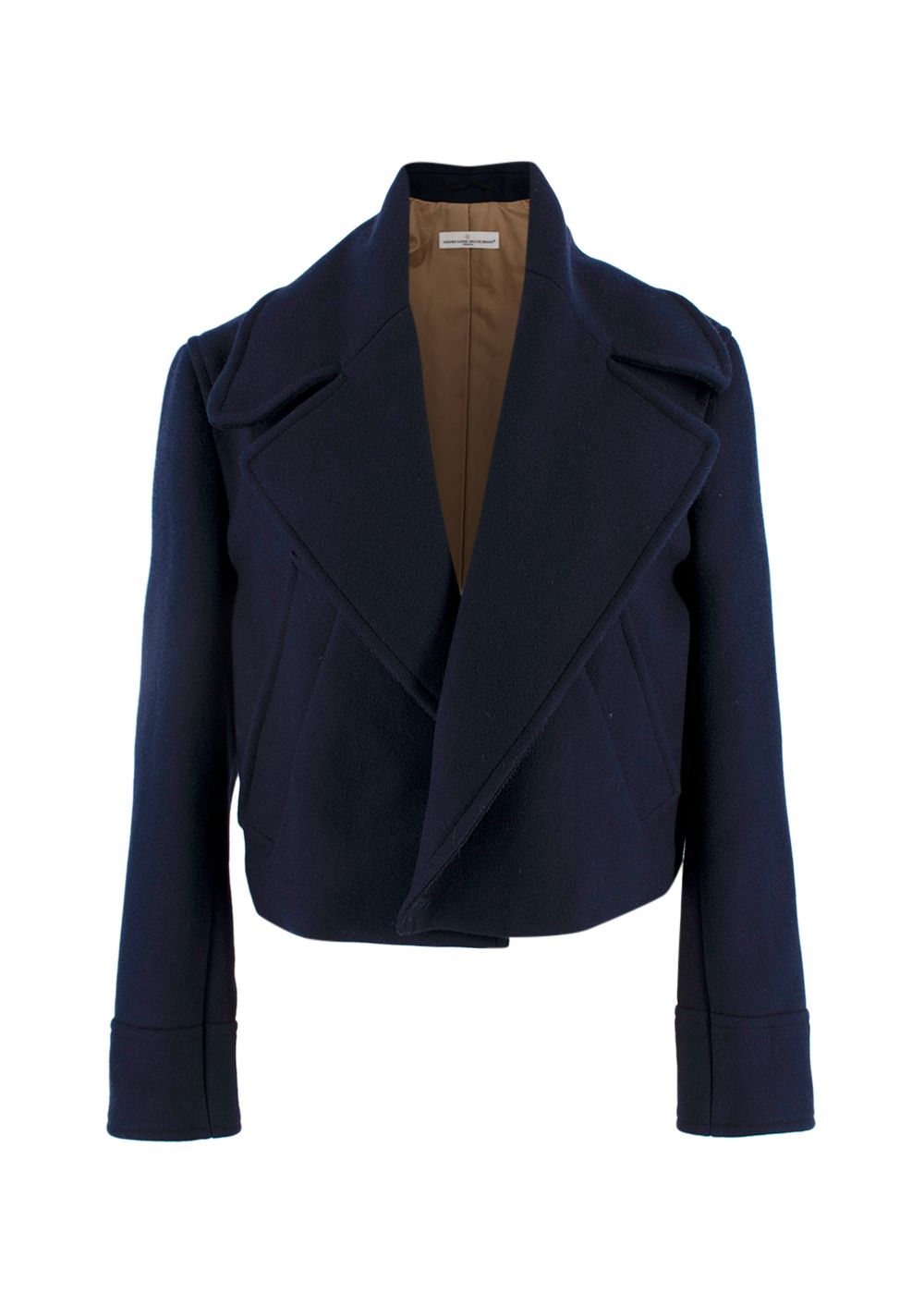 Golden Goose Navy Mena  Cropped Wool Jacket Size XS