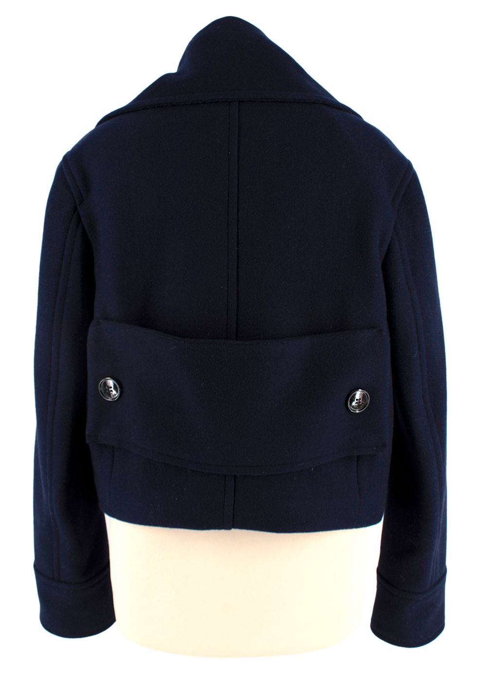 Golden Goose Navy Mena  Cropped Wool Jacket Size XS