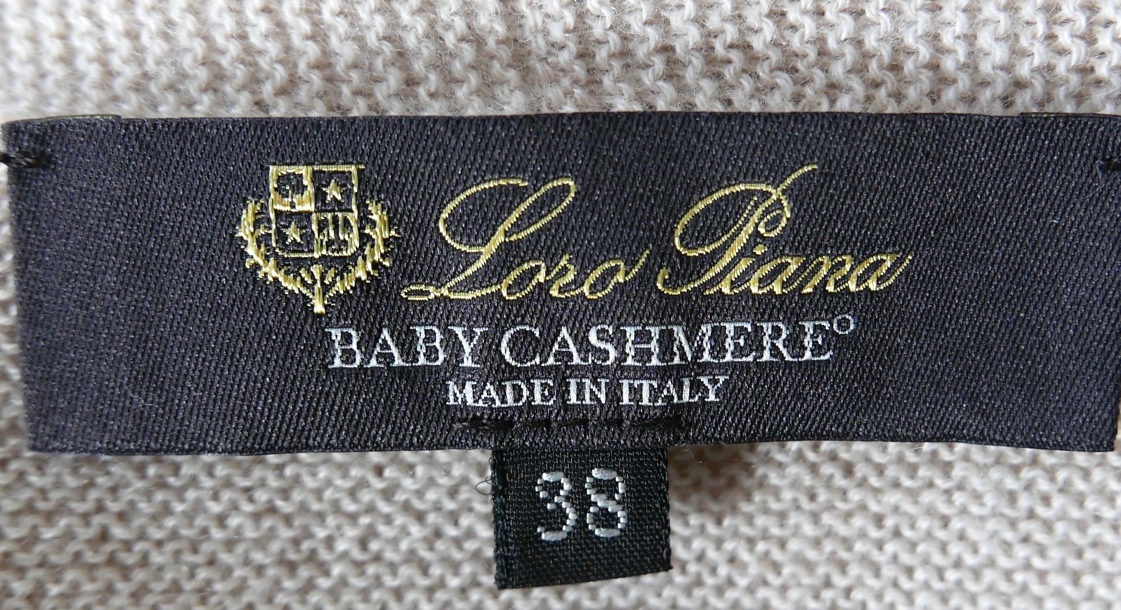 Loro Piana Chanel Beige Baby Cashmere Belted Cardigan Size S