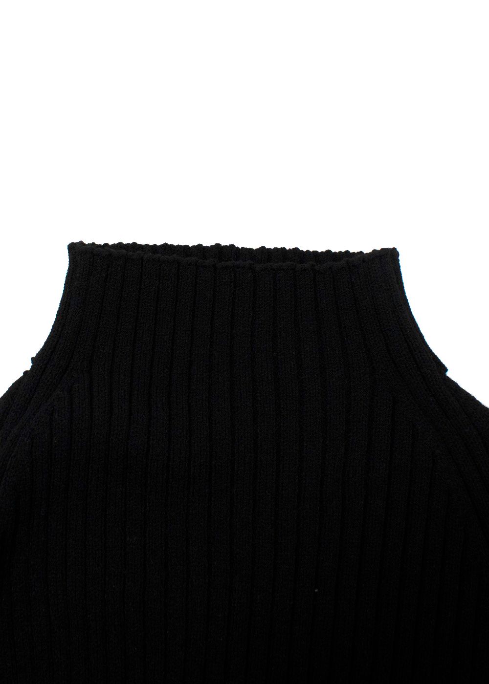 Preowned Awake Mode Black Ribbed Backless Top Size XS viscose