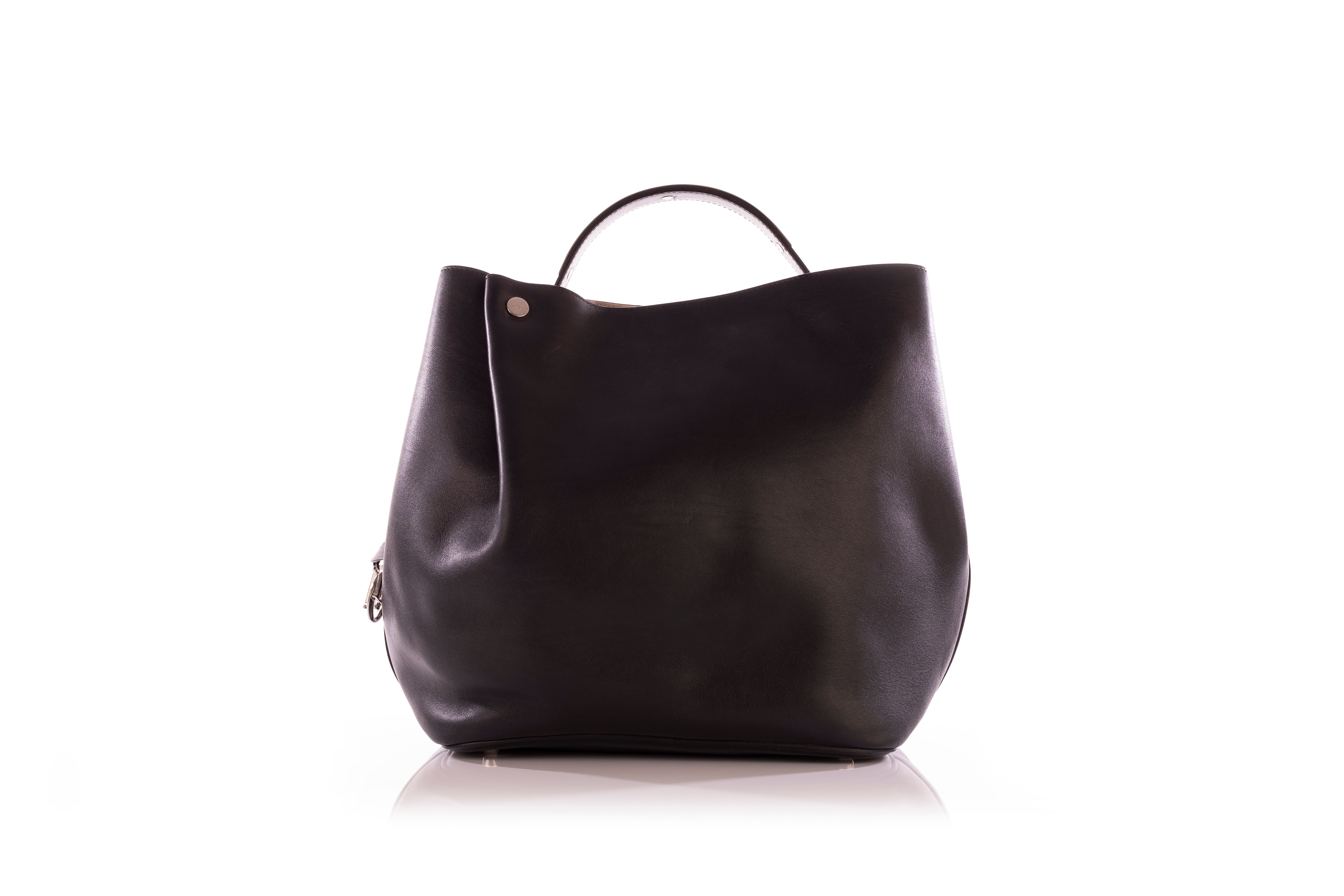 Preowned Dior Black Leather Diorific Tote Bag