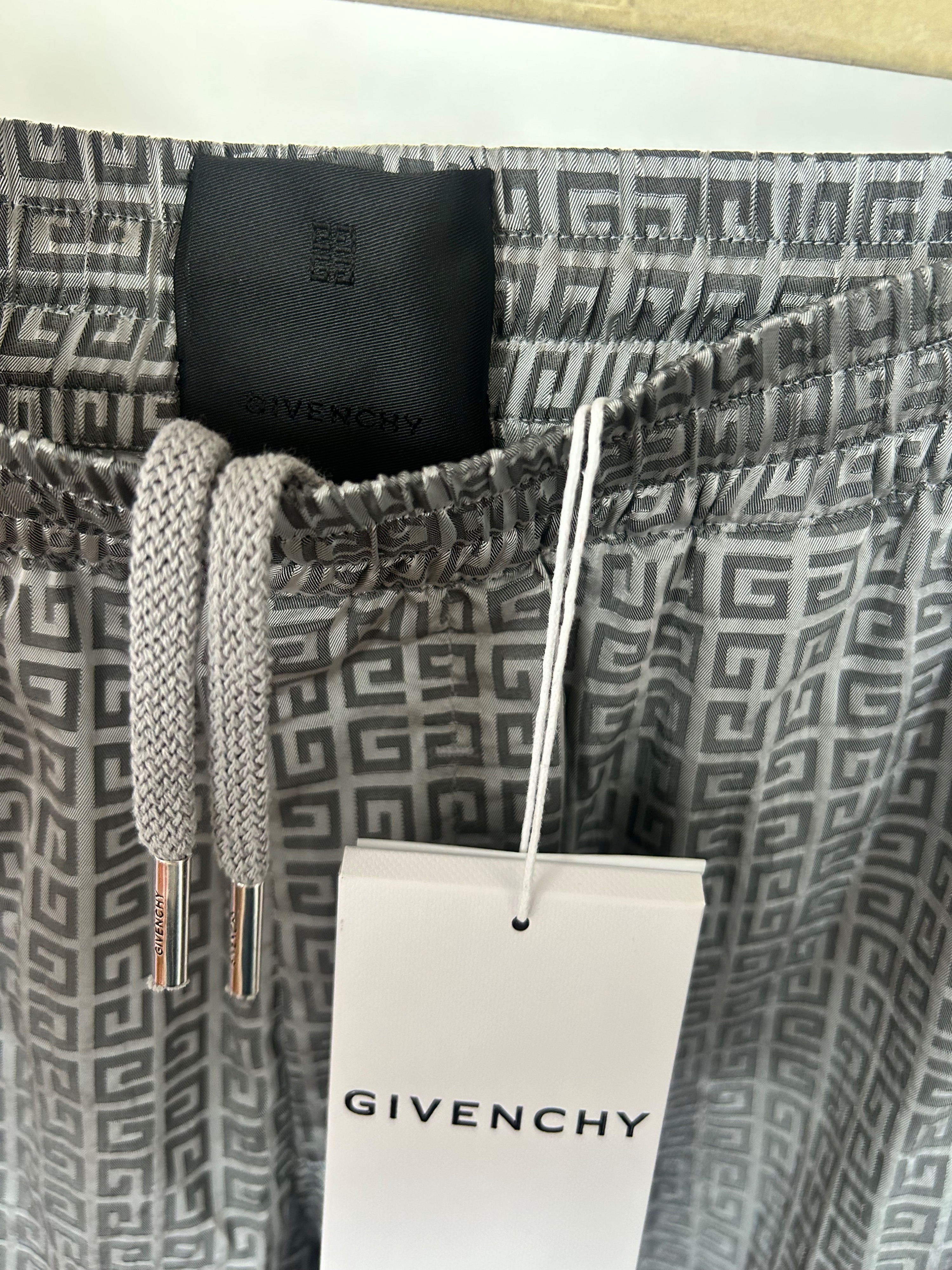 Givenchy 4G Monogram Track Pants Size S Cloud grey polyamide