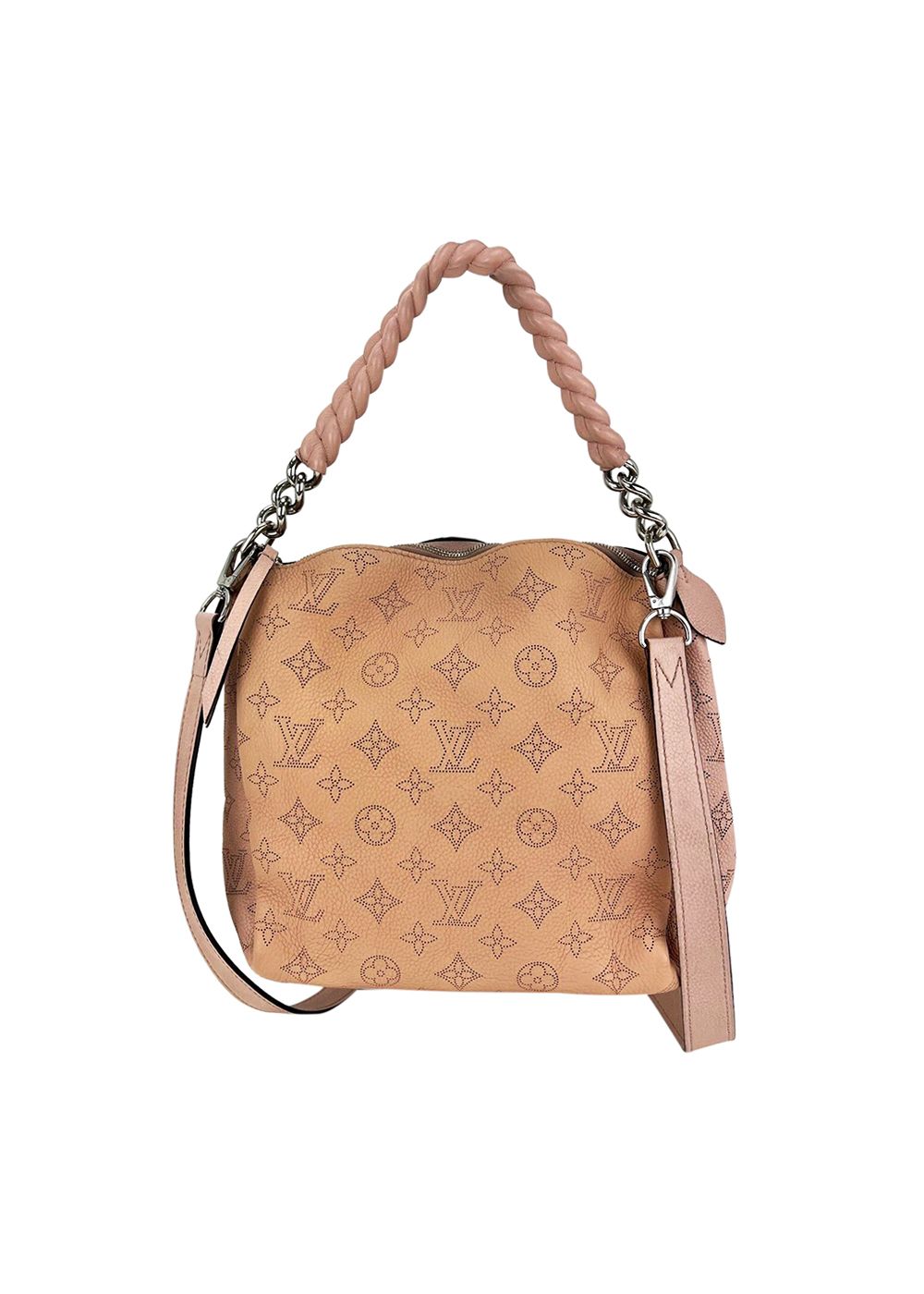 Preowned Louis Vuitton Magnolia Babylone Mahina Chain BB pink leather