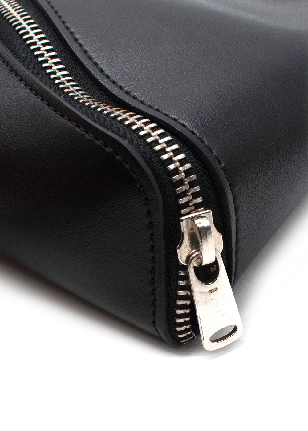 Coperni Black Zip Baguette Bag apple leather