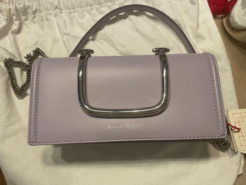 Alexander McQueen Lavender Smooth Calf Leather The Story Book Purple