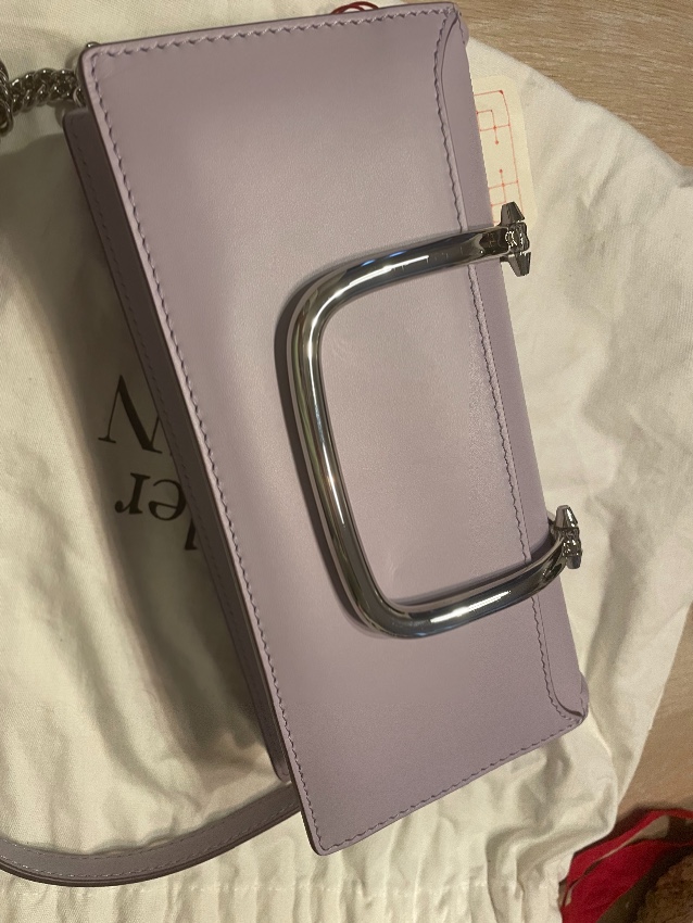 Alexander McQueen Lavender Smooth Calf Leather The Story Book Purple