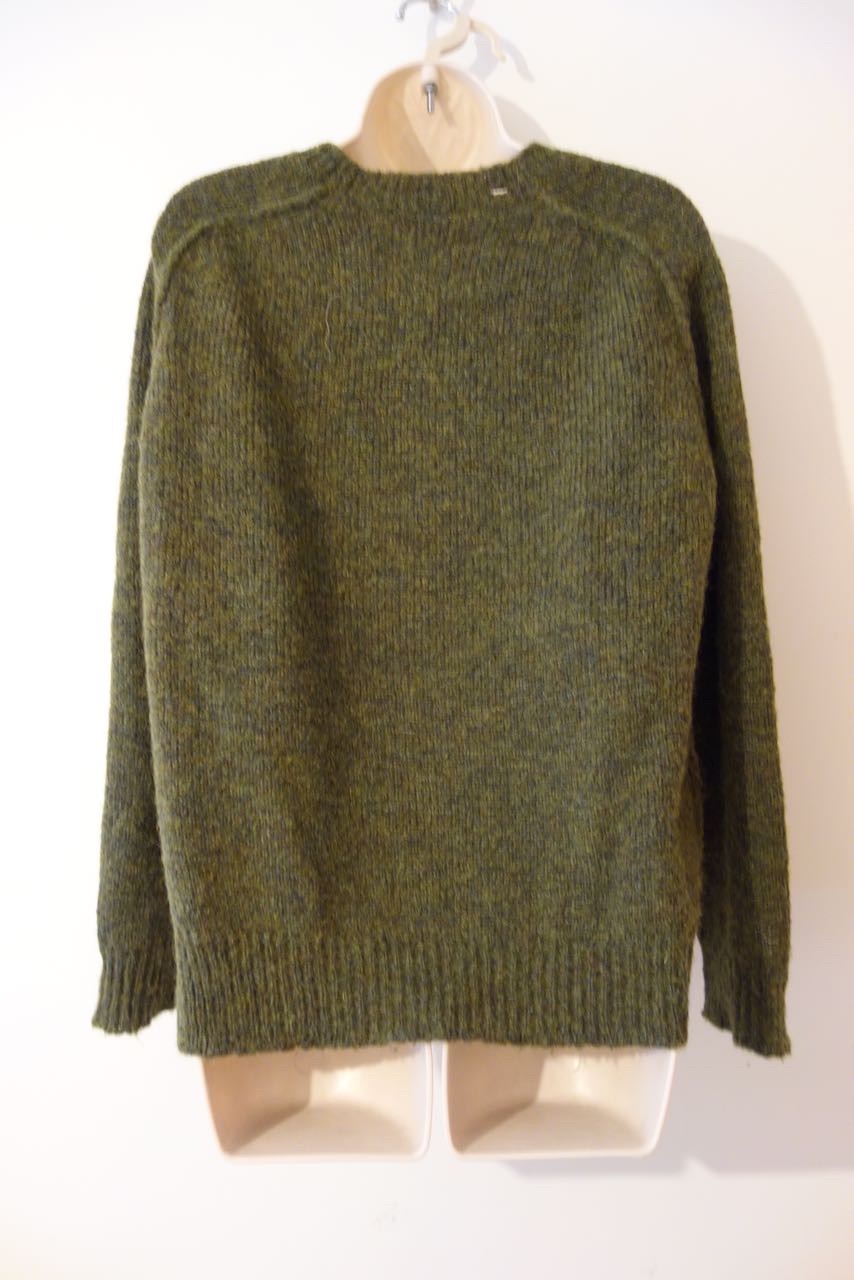 Preowned Isabel Marant Etoile Distressed Mohair Blend Jumper Size S Khaki viscose