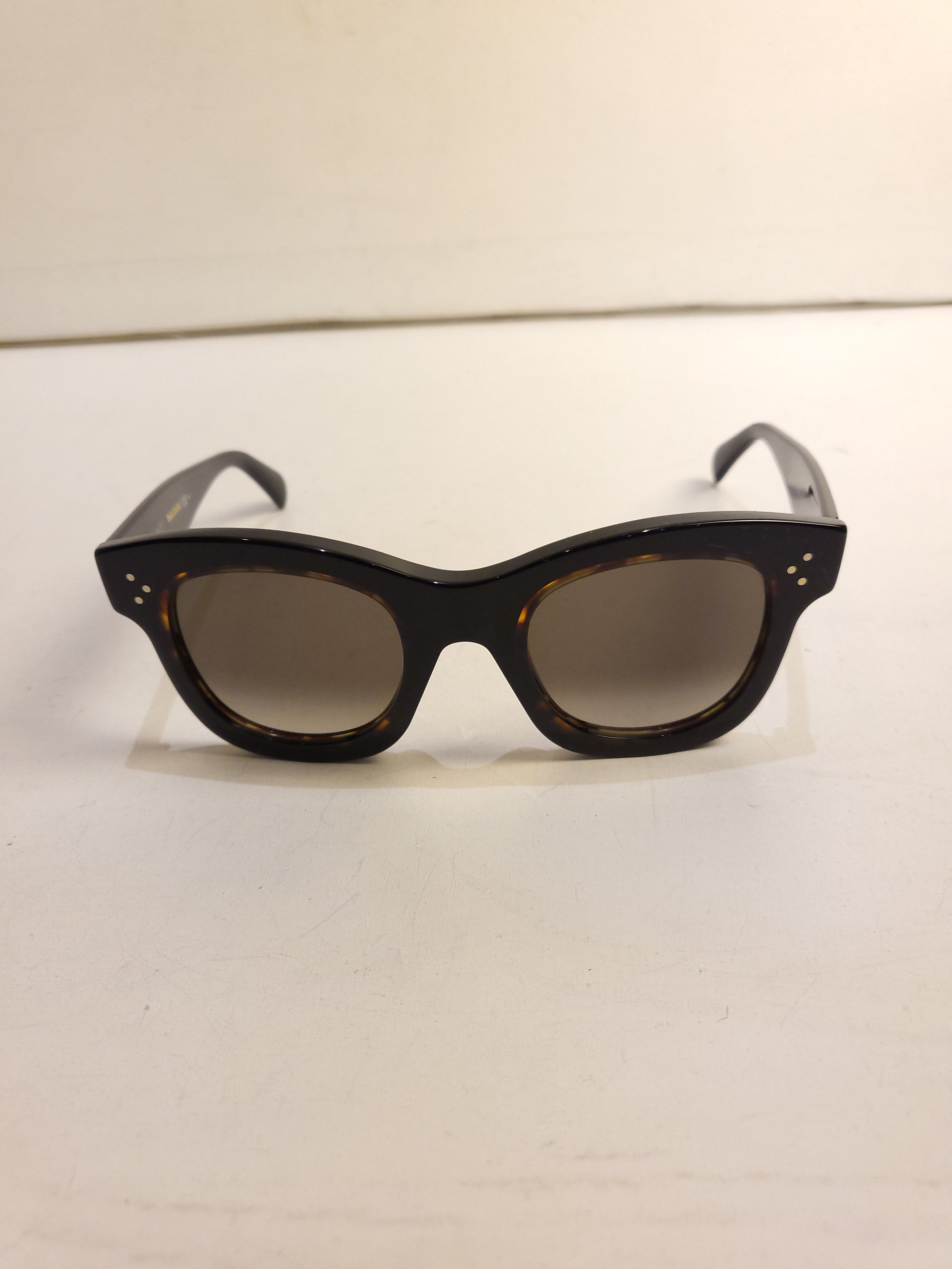 Preowned Celine Havana CL 41397/S Sunglasses Black / brown acetate