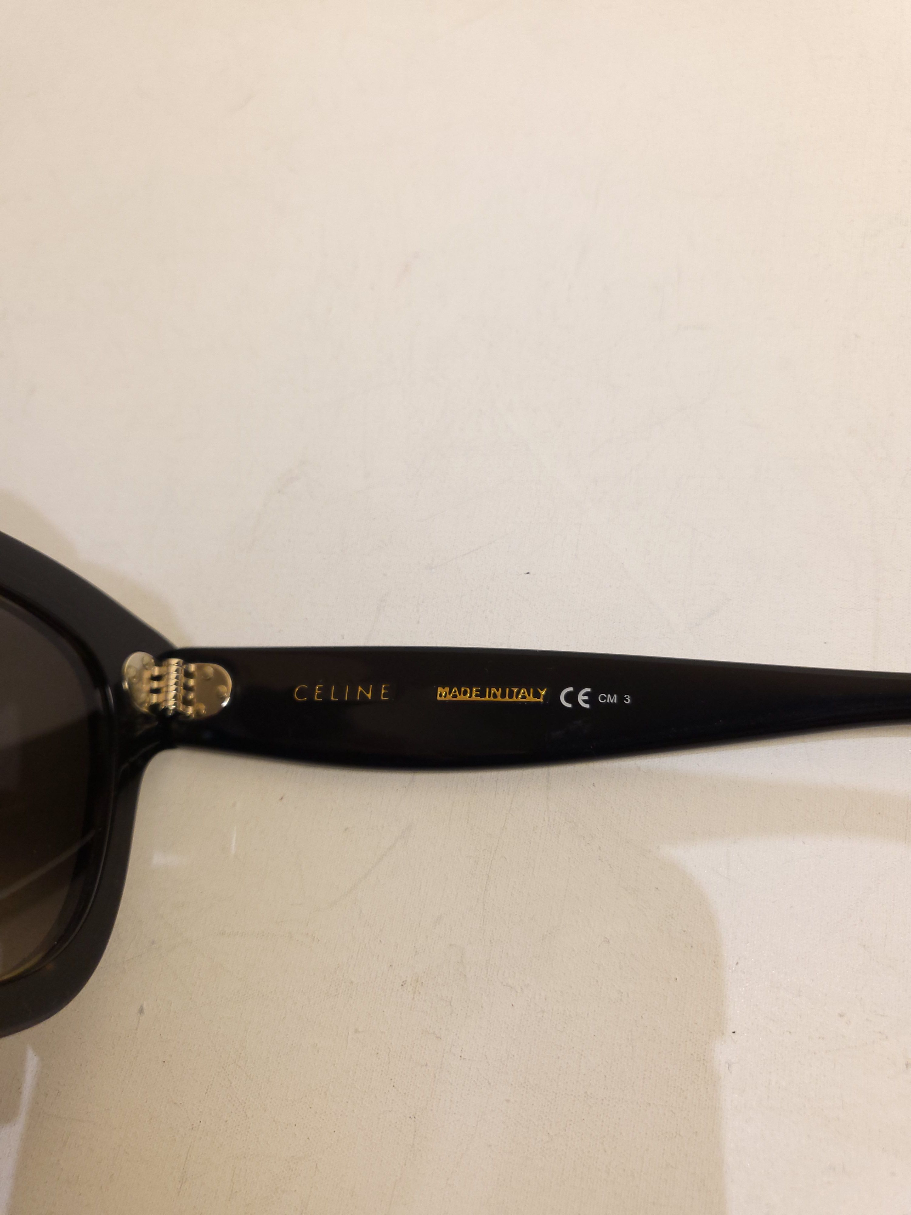 Preowned Celine Havana CL 41397/S Sunglasses Black / brown acetate