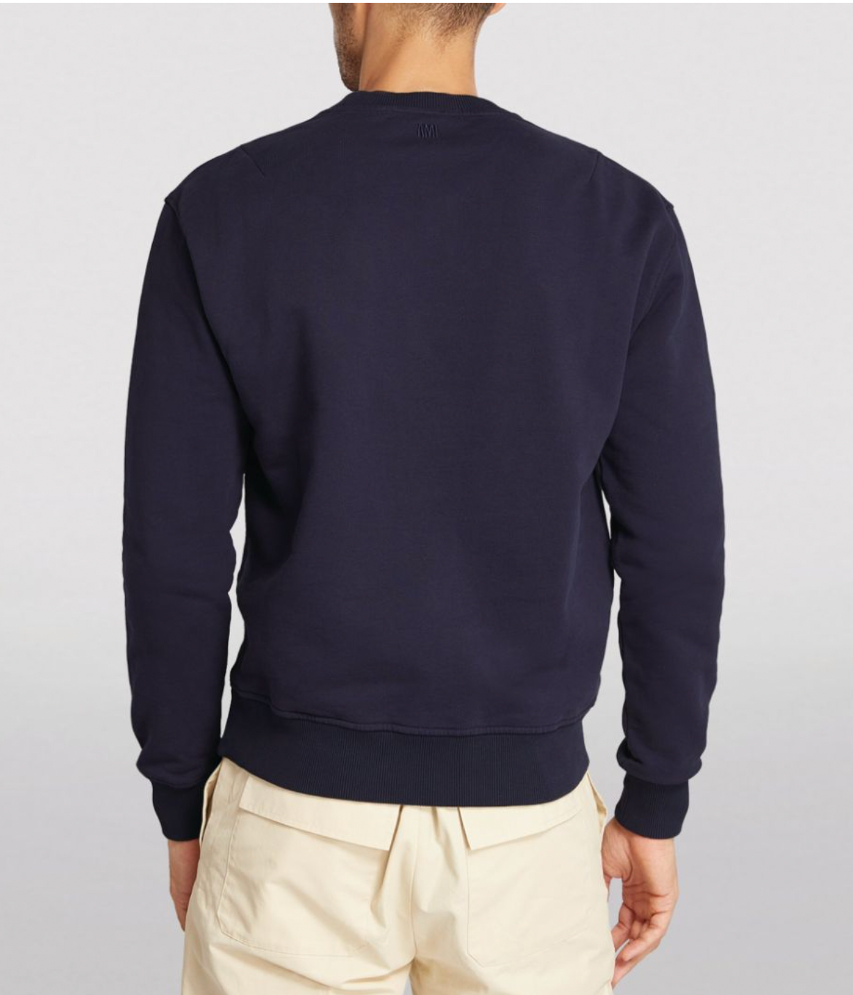 Men's Ami paris 'Ami de Cœur' Navy Sweatshirt Size L cotton