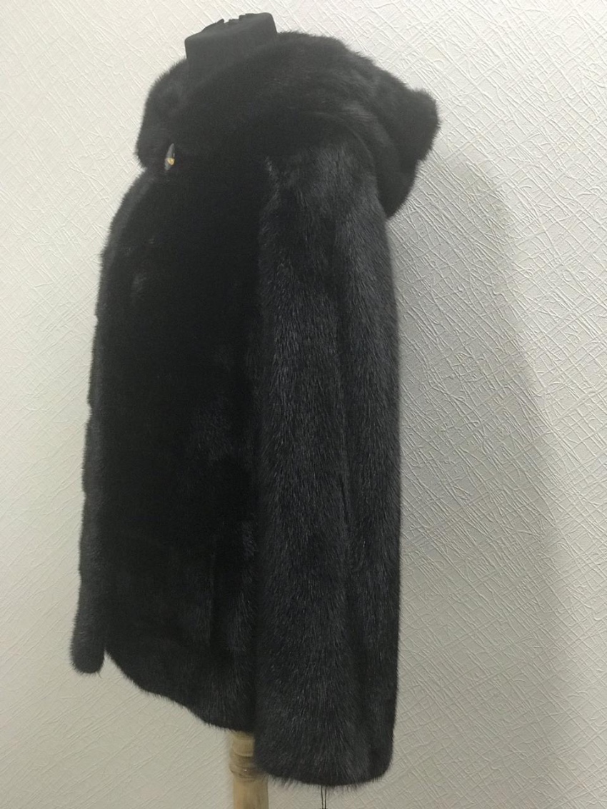 Black mink kopenhagen fur Size S