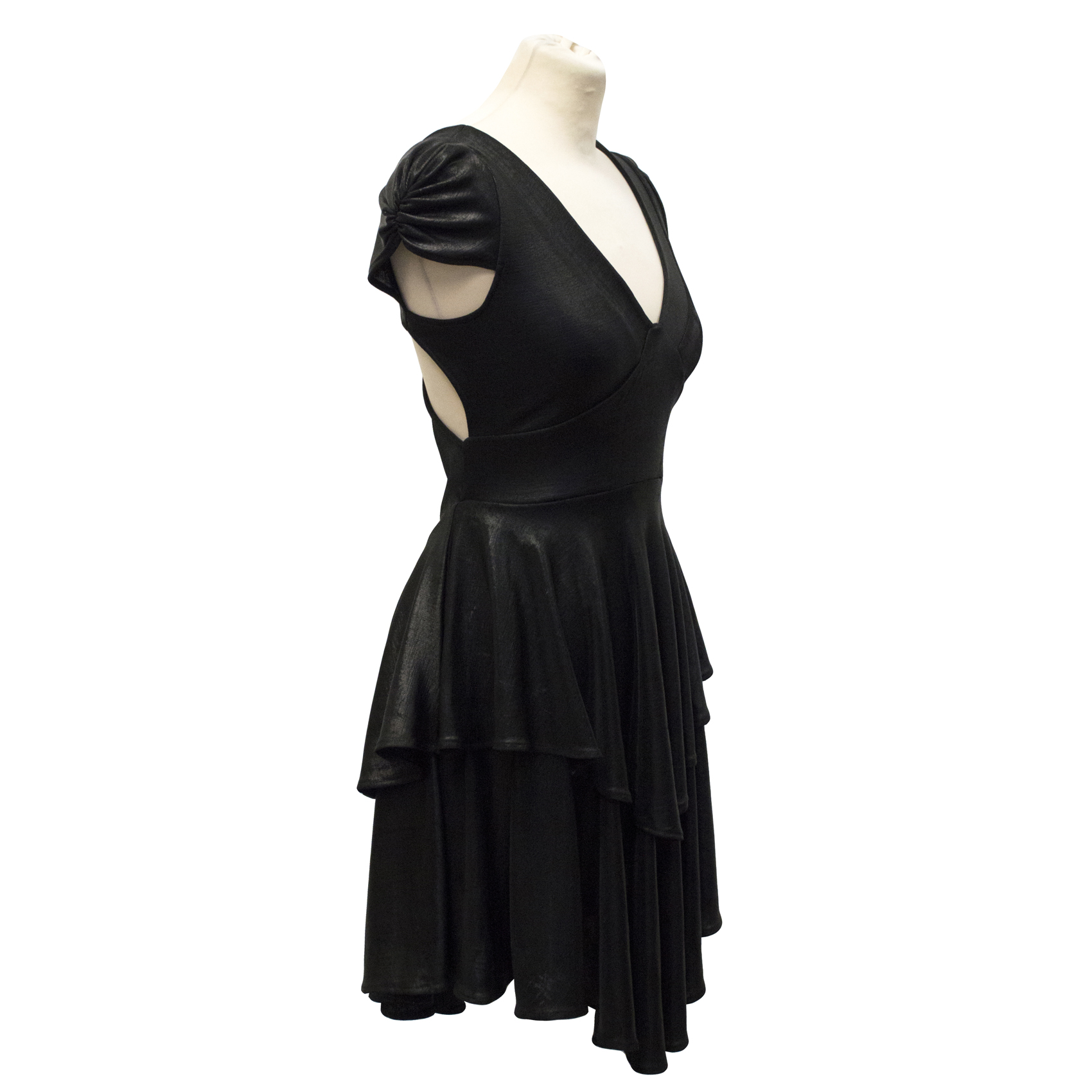 Preowned Jasmine Di Milo Black Halter Neck Dress Size XS polyamide/elastine