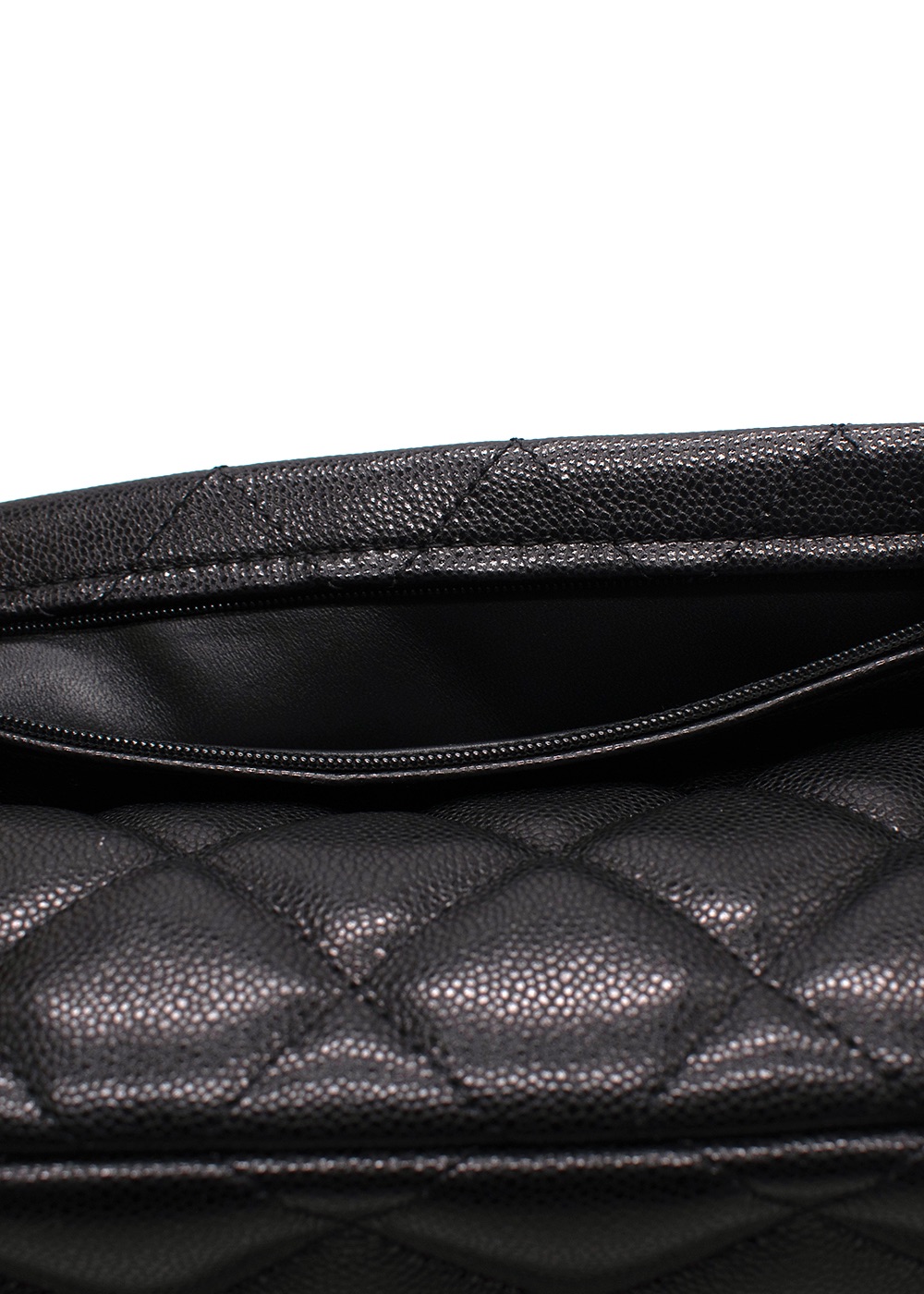 Chanel Black Caviar Leather Maxi Single Flap Bag