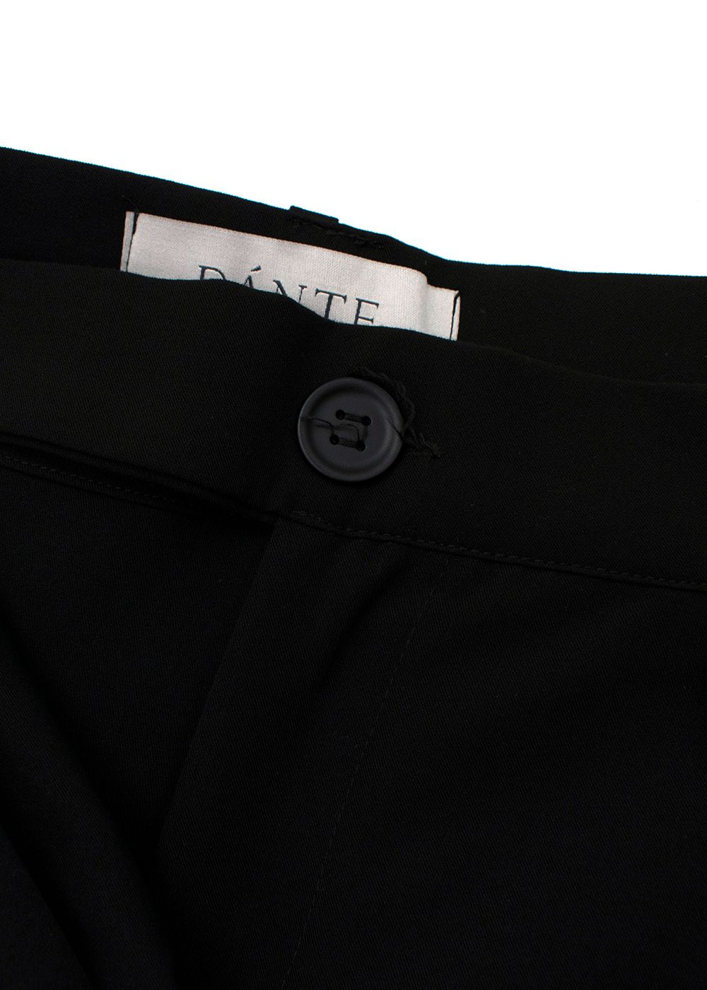 Men's Preowned Dante Black Tailored Trousers Size M rayon/cotton