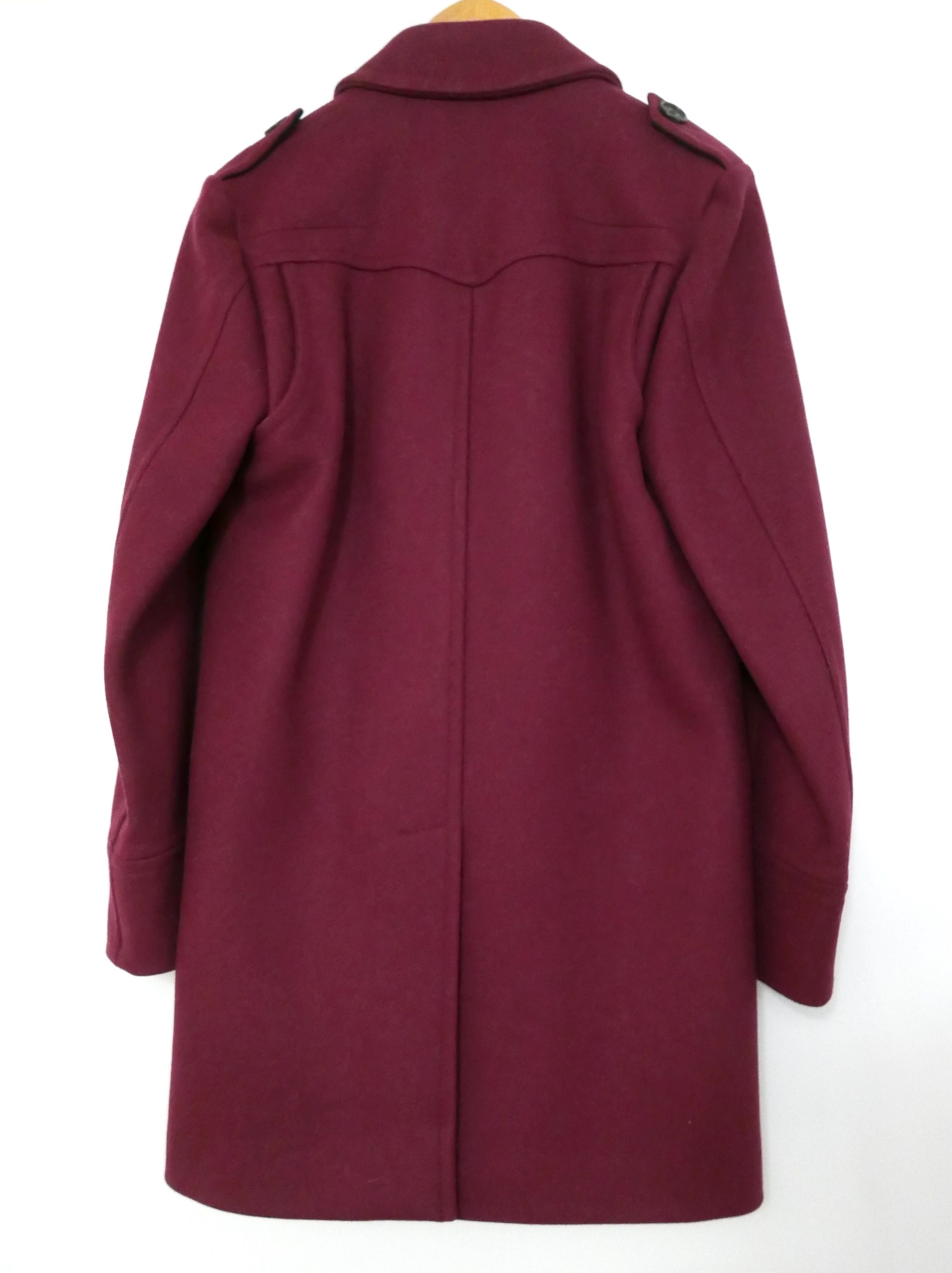 Dior burgundy spongy wool coat Size S