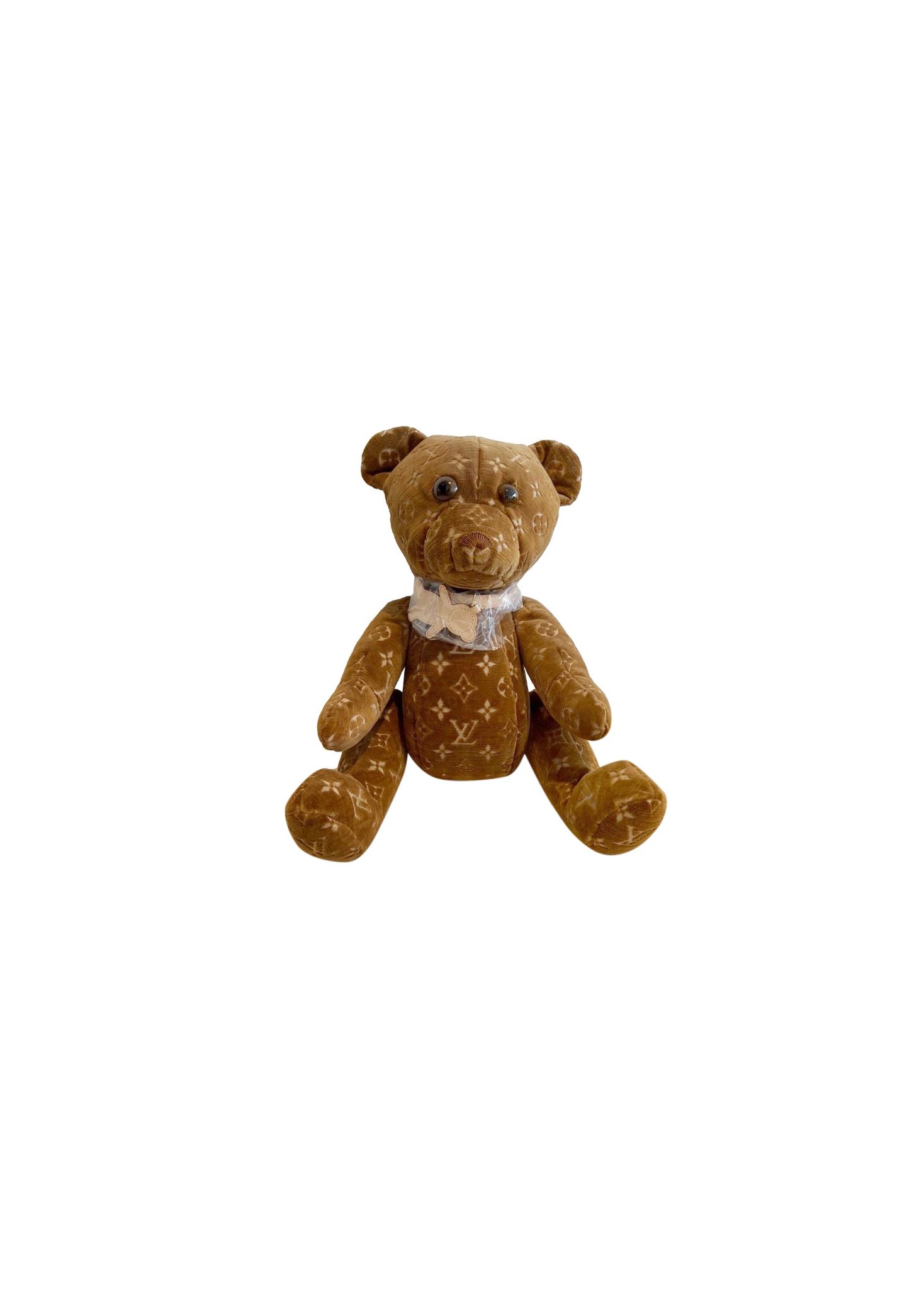 Louis Vuitton Doudou Brown Velour Monogram Teddy Bear