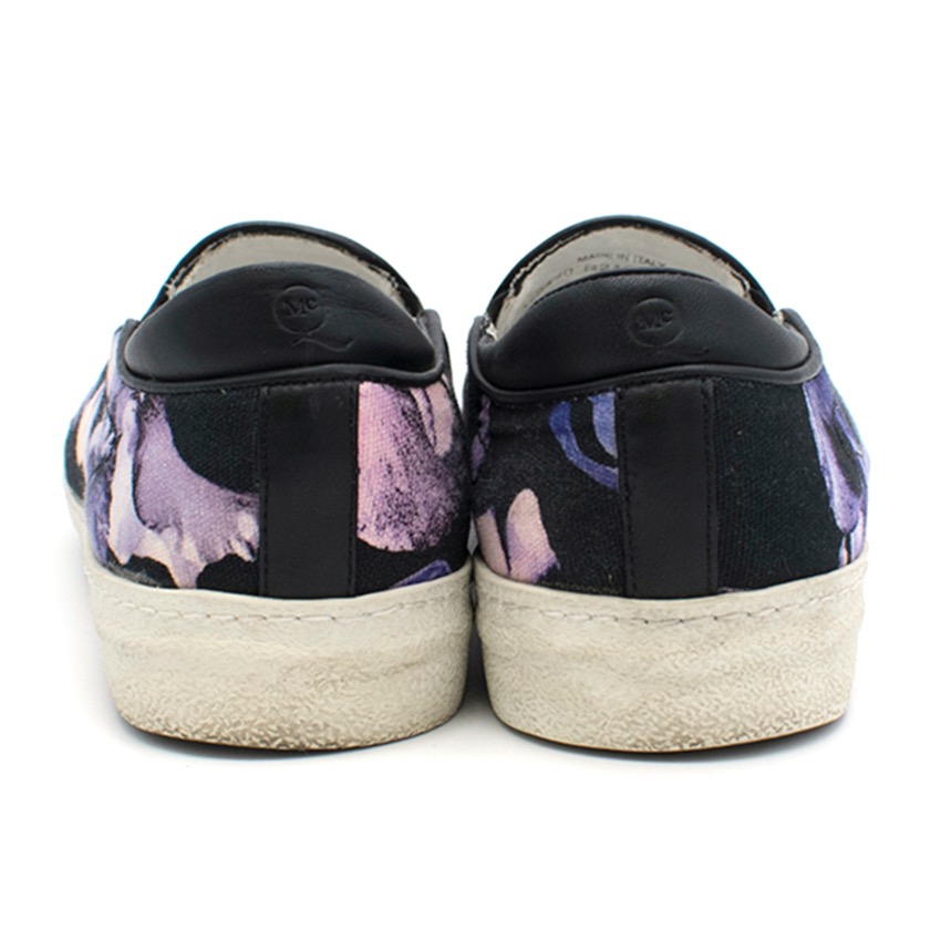 MCQ Purple Flower Print Skate Shoes Size 37