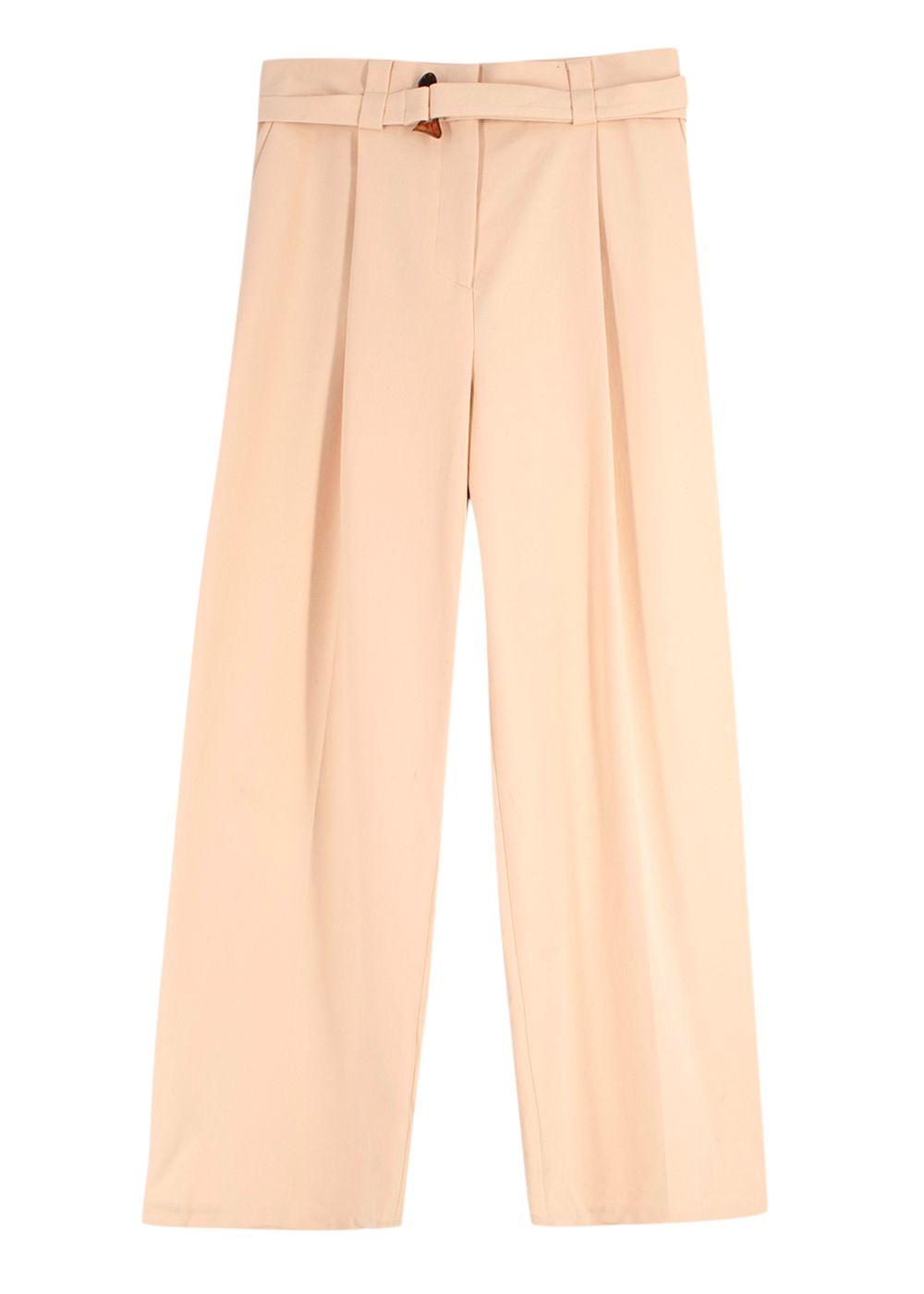 Aeron Linen-Blend Alondra Trousers Size L cream cotton