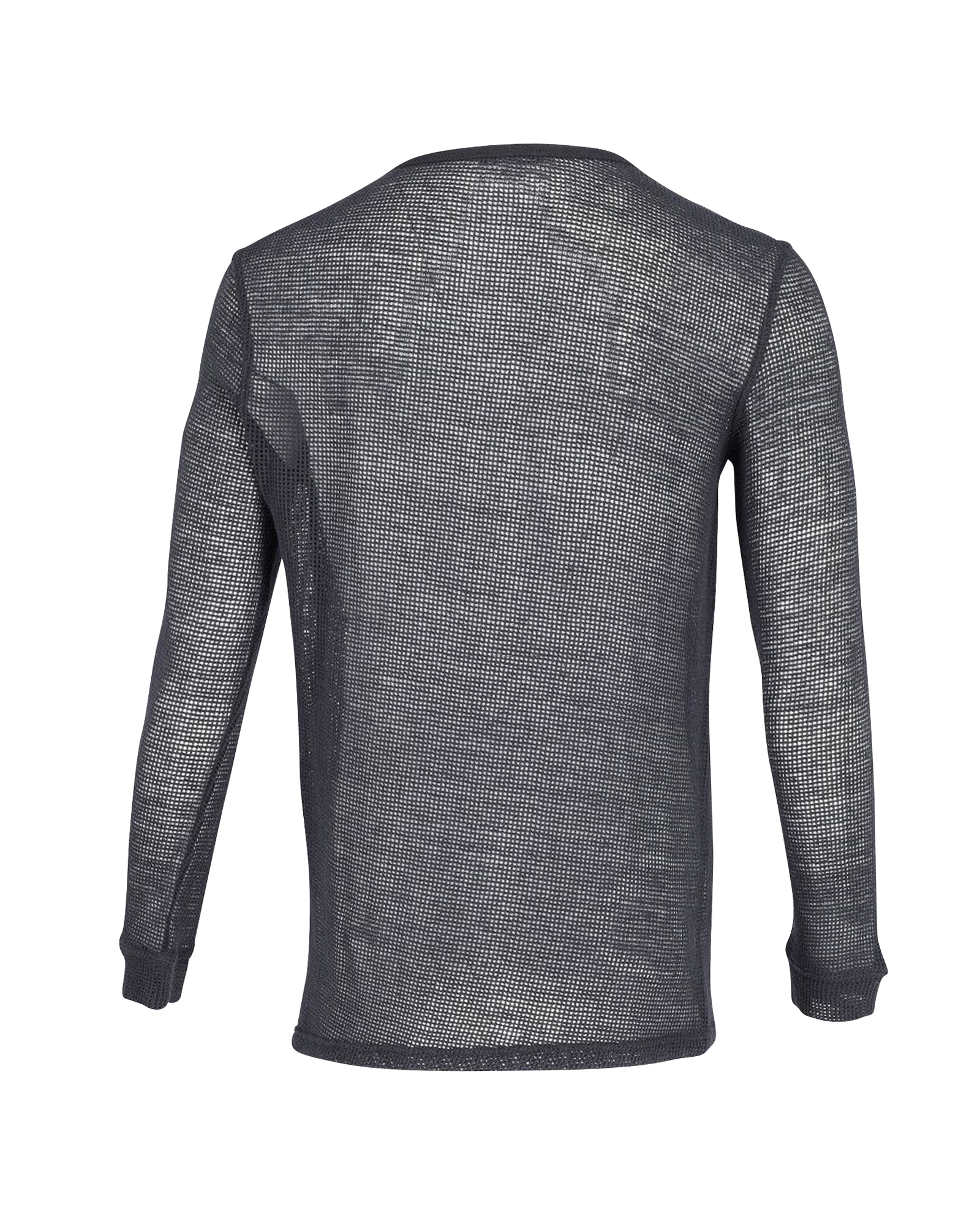 Men's Preowned Balmain Long Sleeved Knitted Black Mesh Top Size M cotton