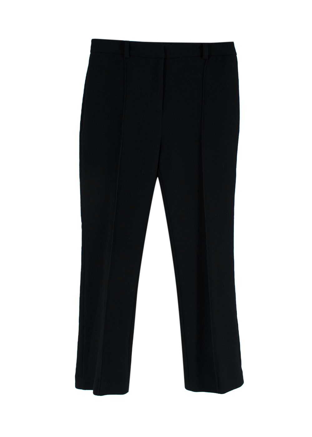 Preowned Brandon Maxwell Black Wool Tailored Trousers Size XXS