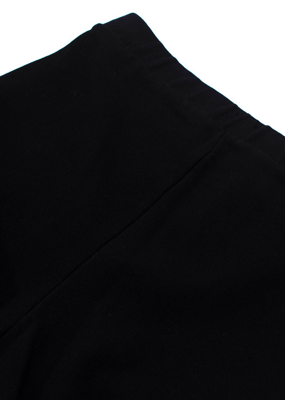 Preowned Toteme Black Cotton Leggings with Zip Detail Size S viscose/polyamide/elastane