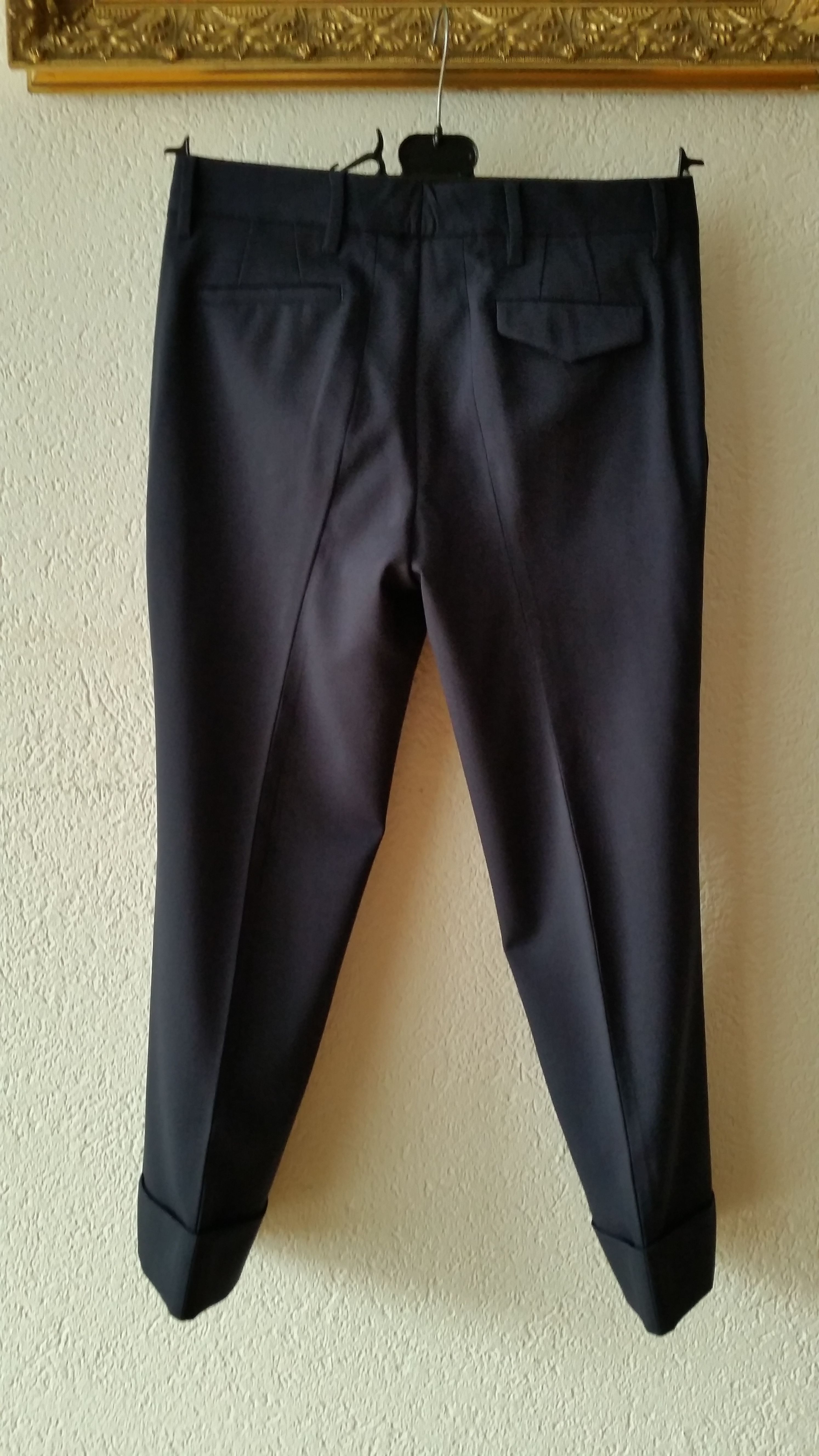 Miu Miu Virgin Wool Blue Tailored Pants Size 38