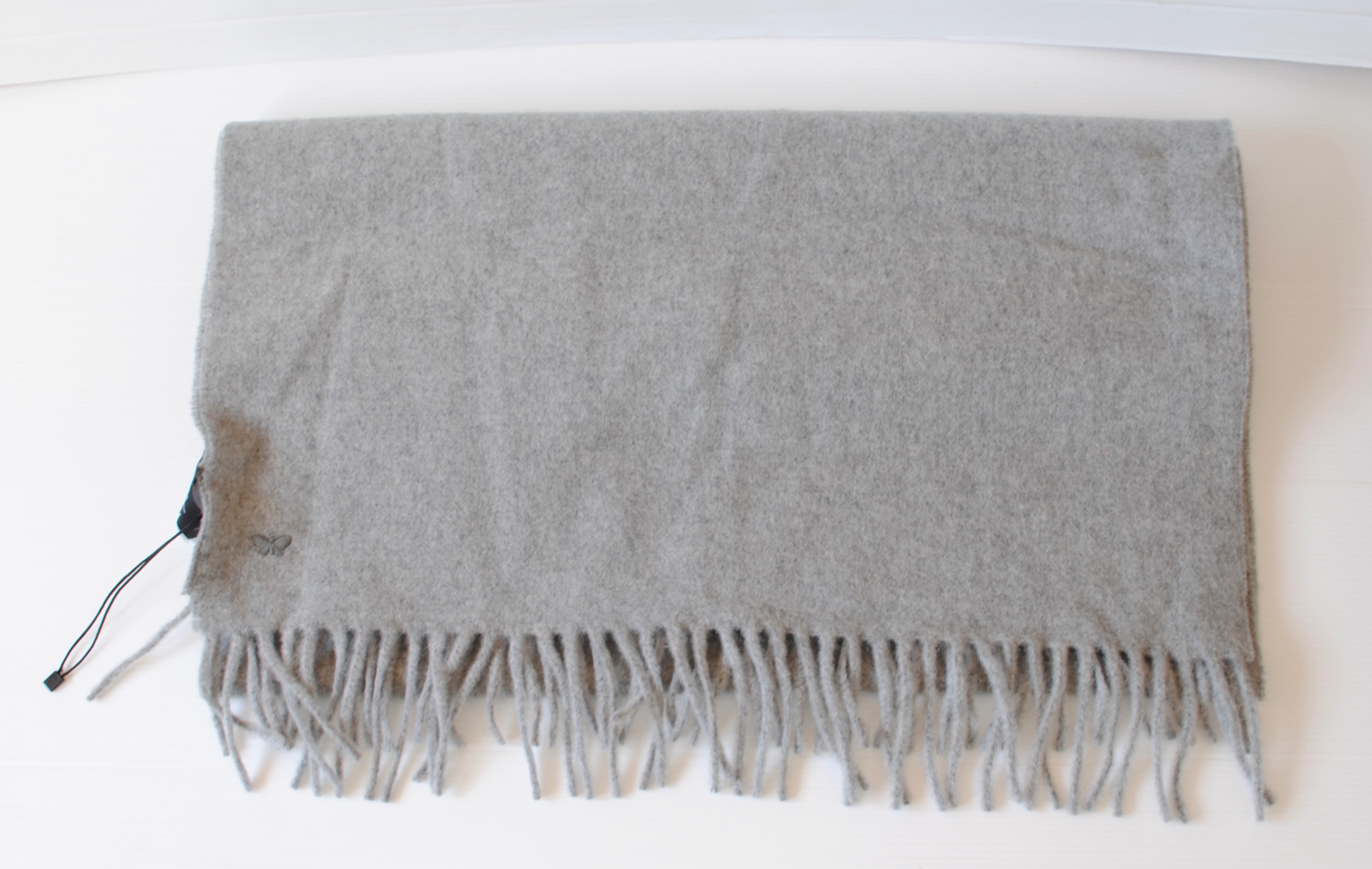 Max Mara Grey Wool Scarf