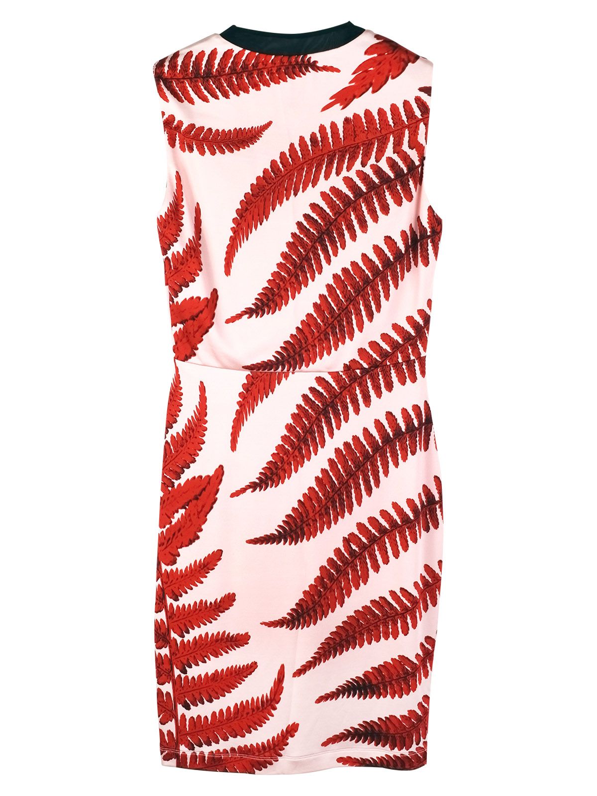 Just Cavalli Fern Print Shift Dress Size XS Red viscose